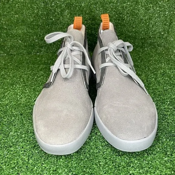 Cole Haan Mens Size 8.5 Gray Suede Leather Chukka Ankle Boot Shoes 2 Eye Sneaker
