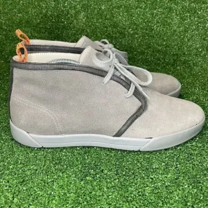 Cole Haan Mens Size 8.5 Gray Suede Leather Chukka Ankle Boot Shoes 2 Eye Sneaker