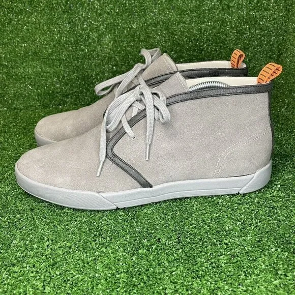 Cole Haan Mens Size 8.5 Gray Suede Leather Chukka Ankle Boot Shoes 2 Eye Sneaker