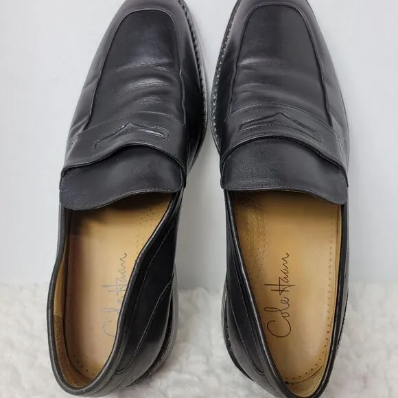Cole Haan Men's Penny Loafer Size 11 Black Leather Shoes  C06597