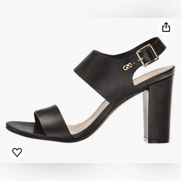 Cole Haan Octavia Leather Black Sandals Size 6 B