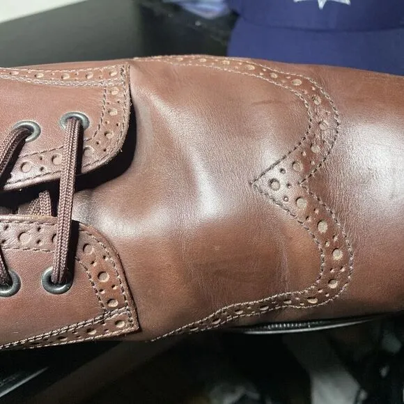 Cole Haan OriginalGrand Wingtip Oxford Shoes Brown Leather C31546 Mens Size 13