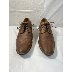 Cole Haan Shoes Benton Leather Wingtip Derby C12362 BrownSize 11M