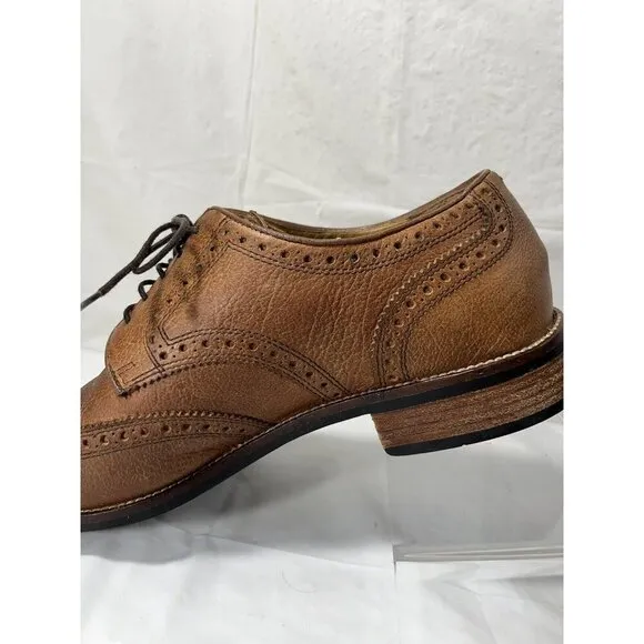 Cole Haan Shoes Benton Leather Wingtip Derby C12362 BrownSize 11M