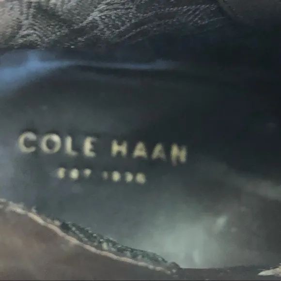 COLE HAAN SHOES LEATHER HEEL ANKLE BOOTIES SIZE 8B