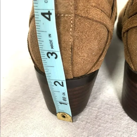 COLE HAAN SHOES LEATHER HEEL ANKLE BOOTIES SIZE 8B