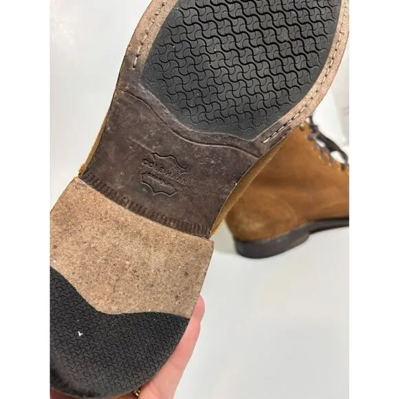 Cole Haan Shoes Men's 11 Brown Tan Feathercraft Grand Suede Oxford Chukka Boot