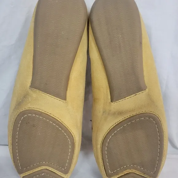 Cole Haan Women's Tan Leather Suede Shearling Moccasins Flats Size 8.5