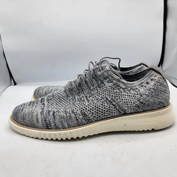 Cole Haan ZeroGrand Mens 10.5 Gray Stitchlite Oxford Sneaker Casual Shoes C33737