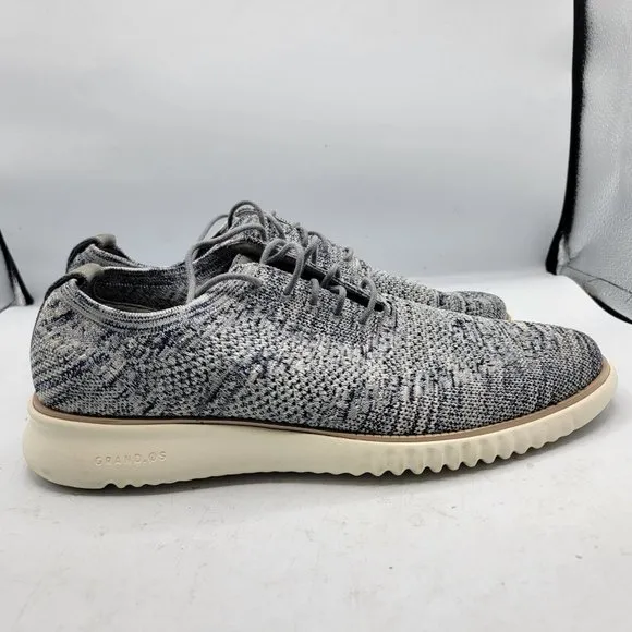 Cole Haan ZeroGrand Mens 10.5 Gray Stitchlite Oxford Sneaker Casual Shoes C33737