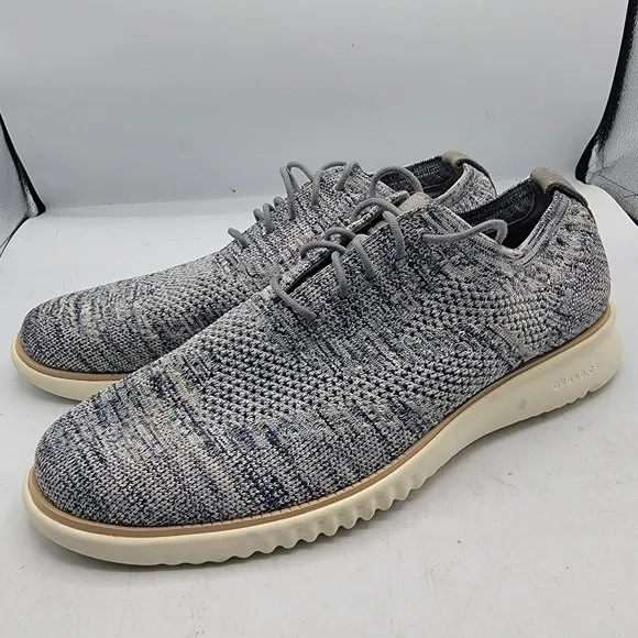 Cole Haan ZeroGrand Mens 10.5 Gray Stitchlite Oxford Sneaker Casual Shoes C33737