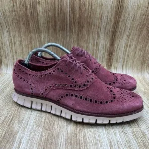 Cole Haan Zerogrand Oxford Men's Size 9.5 M Wing‎ Suede Wingtip Shoes C12983