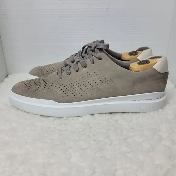 Cole Haan GrandPrø Rally Laser Cut Mens Size 11.5 Sneaker Tan Suede Shoes