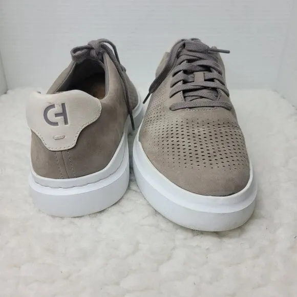 Cole Haan GrandPrø Rally Laser Cut Mens Size 11.5 Sneaker Tan Suede Shoes