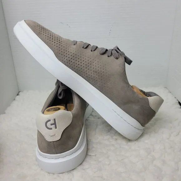 Cole Haan GrandPrø Rally Laser Cut Mens Size 11.5 Sneaker Tan Suede Shoes
