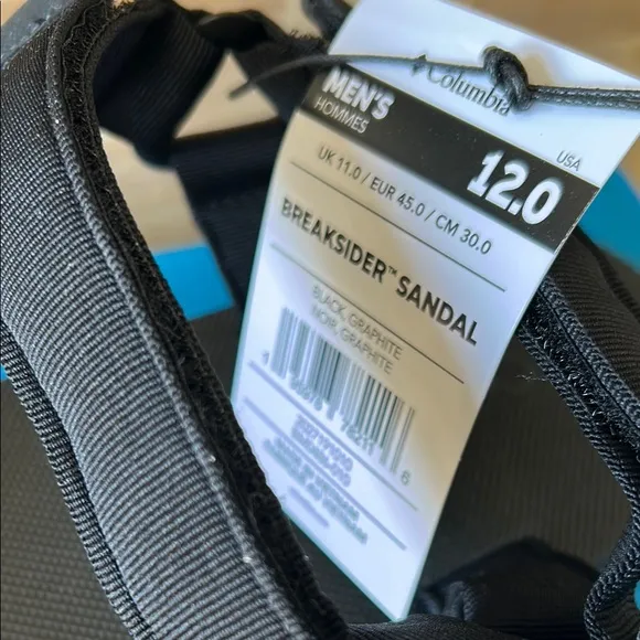 Columbia Black Sport Sandals with Sturdy Sole