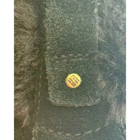 Columbia Sierra Summette Techlite Faux Fur Black Winter Boots Size 7