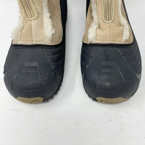 Columbia Tan Powder Bunny Snow Boots Youth 6 Zip