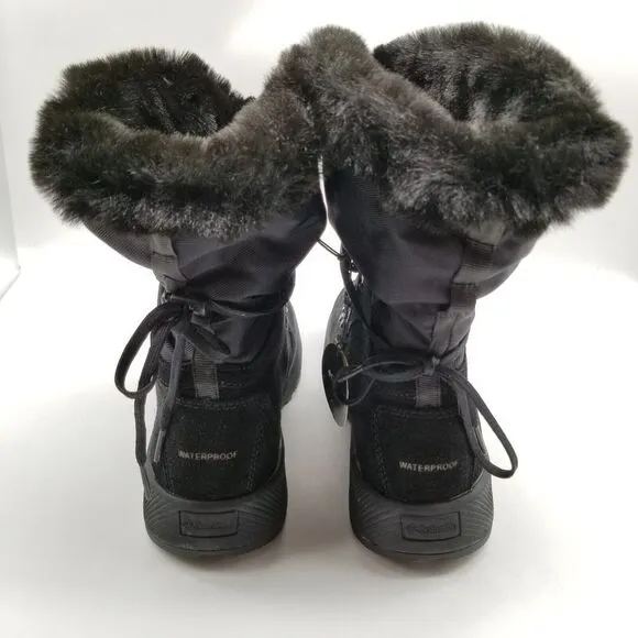 Columbia Womens Slopeside Village Omni-Heat Hi Snow Boots Size 7  8 Black/Mud