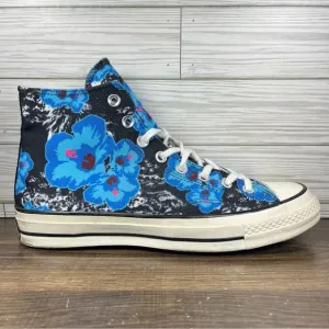 Converse Chuck 70 High Paradise Floral Blue Black Shoes - M 9 - W 11