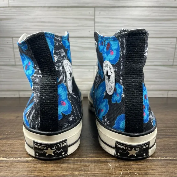 Converse Chuck 70 High Paradise Floral Blue Black Shoes - M 9 - W 11