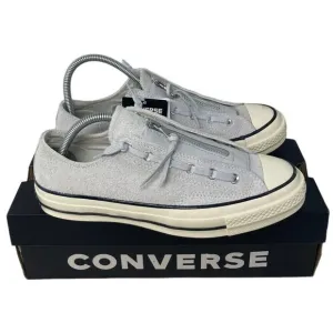 Converse Chuck 70 Zip OX Size Women's 9.5 Men's 7.5 Pure Platinum Gray Shoes