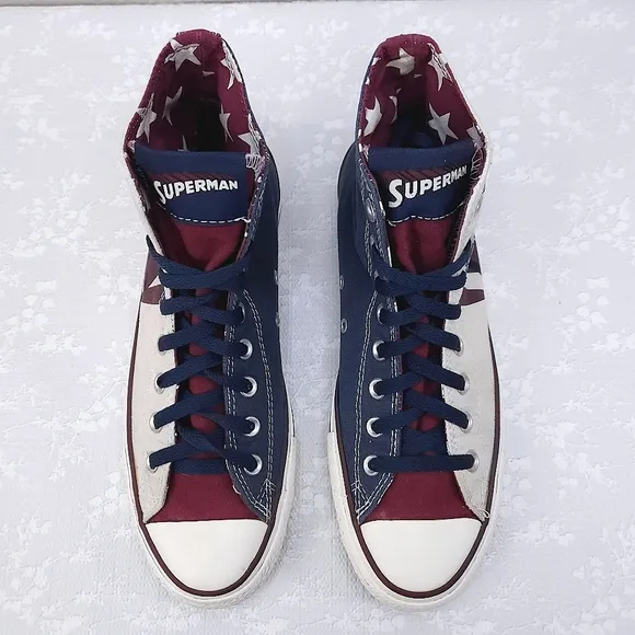 CONVERSE Chuck Taylor DC Superman Split Panel Sneakers Men's 8.5 (W 10.5)