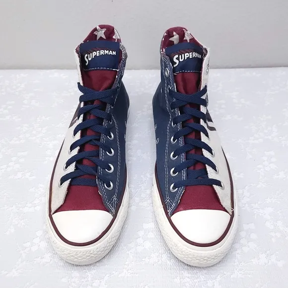 CONVERSE Chuck Taylor DC Superman Split Panel Sneakers Men's 8.5 (W 10.5)