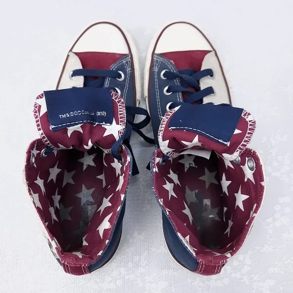 CONVERSE Chuck Taylor DC Superman Split Panel Sneakers Men's 8.5 (W 10.5)