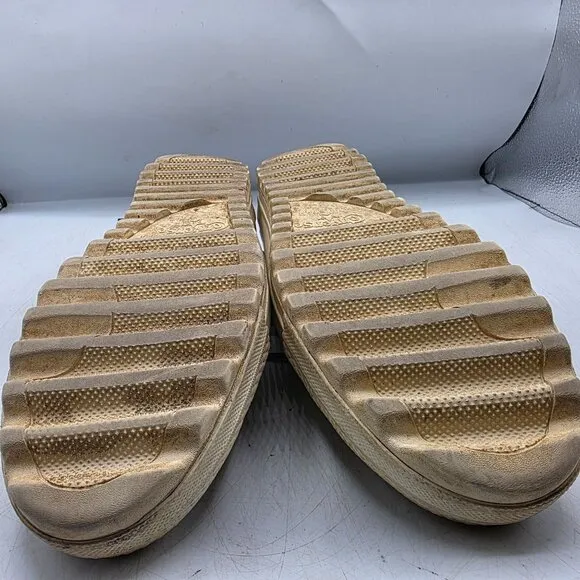 Converse Chuck Taylor Lift Ripple Boot High Top Womens 9 Tan Sneaker Shoes