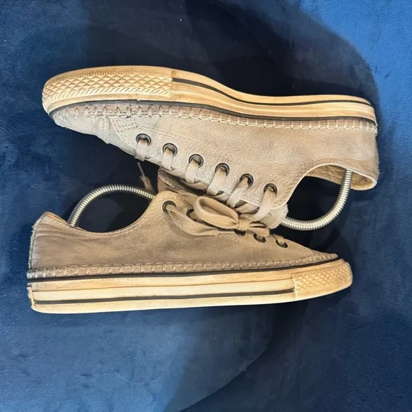 Converse Chuck Taylor X John Varvatos Exclusive Leather Sneaker Shoes in Ox Sand