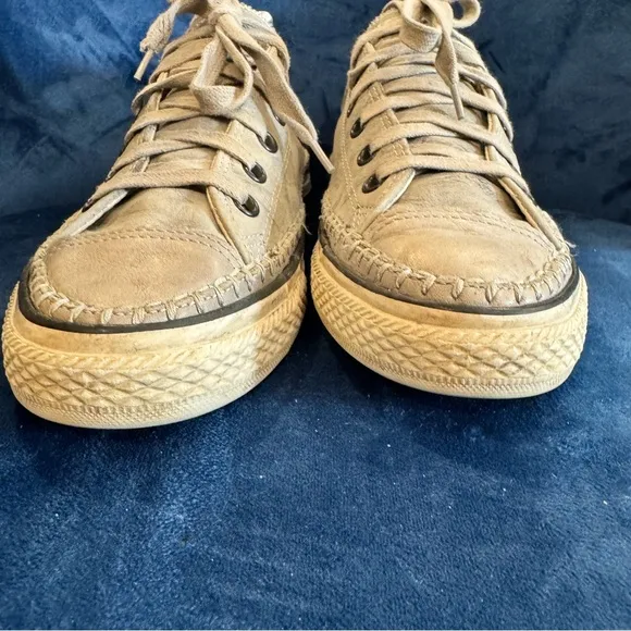 Converse Chuck Taylor X John Varvatos Exclusive Leather Sneaker Shoes in Ox Sand