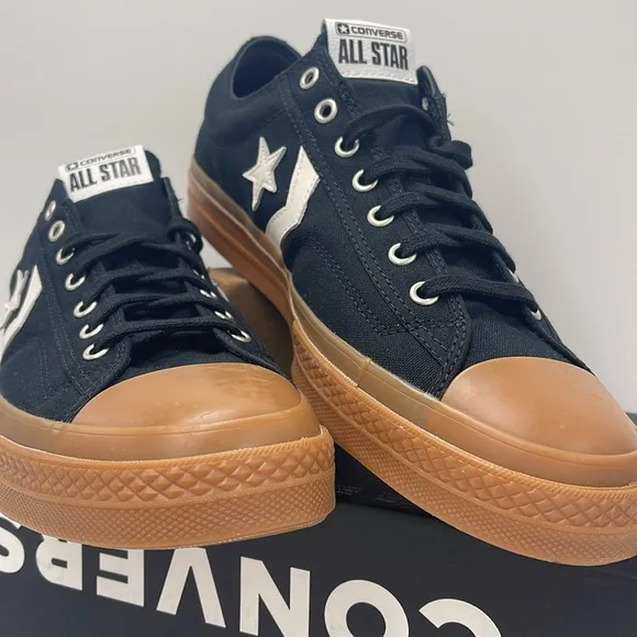 Converse Men's A08847CSTAR PLAYER 76 OXAll CONVERSE Black and Brown Sneakers