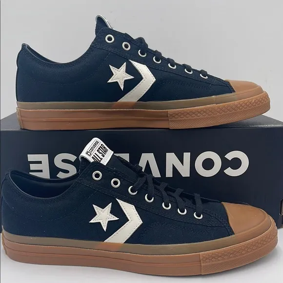 Converse Men's A08847CSTAR PLAYER 76 OXAll CONVERSE Black and Brown Sneakers