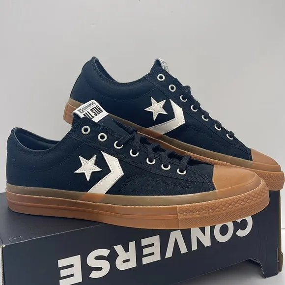 Converse Men's A08847CSTAR PLAYER 76 OXAll CONVERSE Black and Brown Sneakers