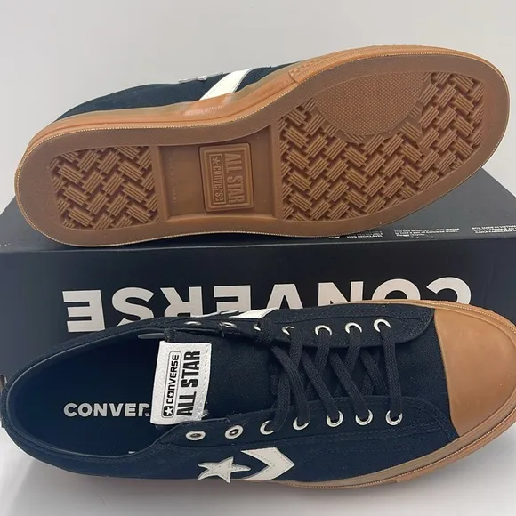 Converse Men's A08847CSTAR PLAYER 76 OXAll CONVERSE Black and Brown Sneakers