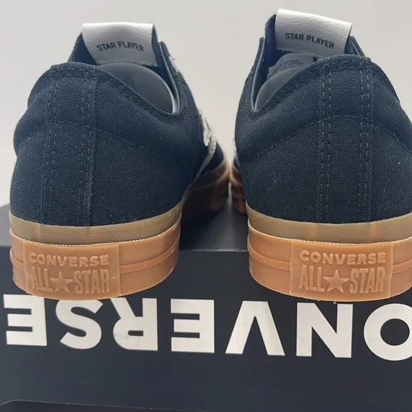 Converse Men's A08847CSTAR PLAYER 76 OXAll CONVERSE Black and Brown Sneakers