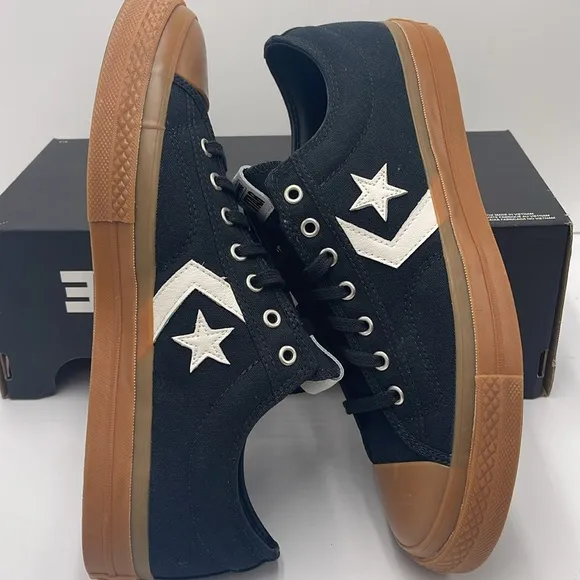 Converse Men's A08847CSTAR PLAYER 76 OXAll CONVERSE Black and Brown Sneakers