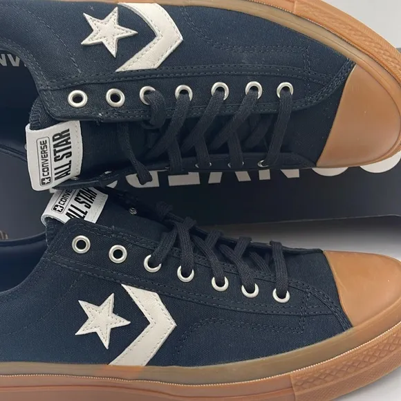 Converse Men's A08847CSTAR PLAYER 76 OXAll CONVERSE Black and Brown Sneakers