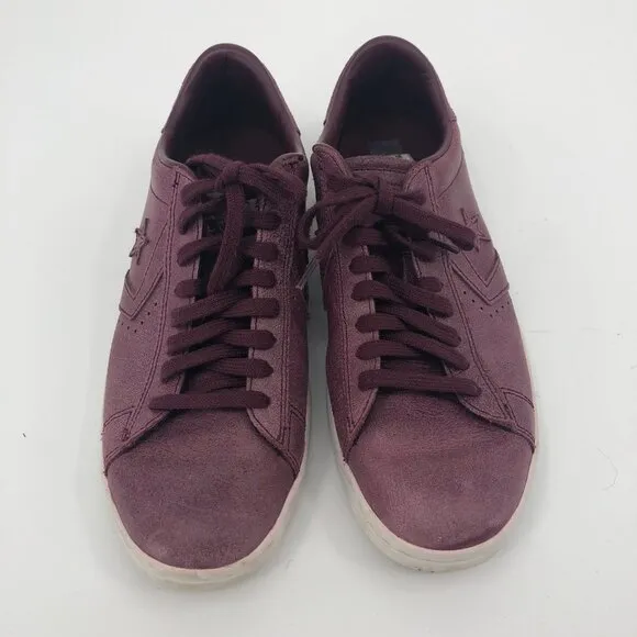 Converse Red-Pink Athletic Leather Sneakers | Men's Size 8.5
