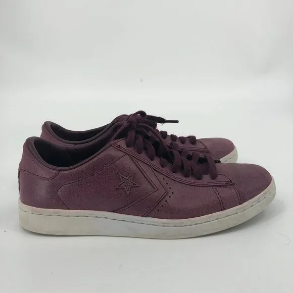 Converse Red-Pink Athletic Leather Sneakers | Men's Size 8.5