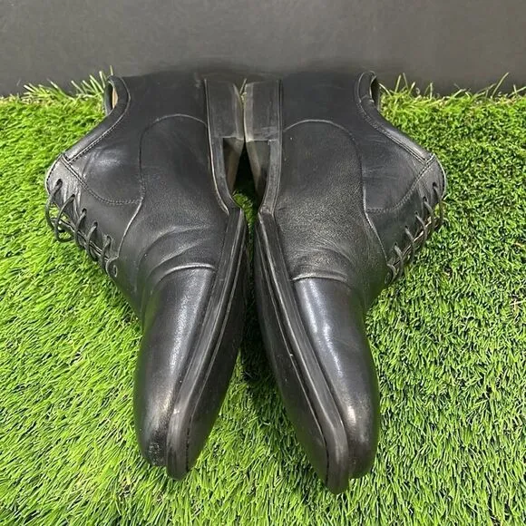COPY - Magnanni Frederico Black Leather Cap Toe Derby