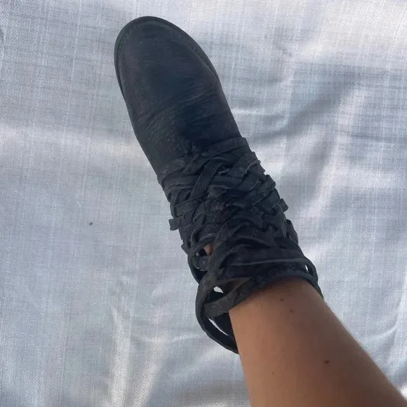 COPY - Womens Free People Braided Ankle Booties - Sz. 38 = 8