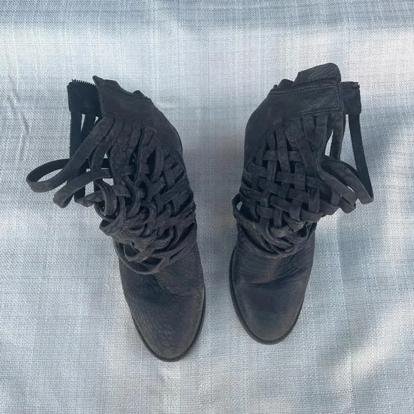 COPY - Womens Free People Braided Ankle Booties - Sz. 38 = 8