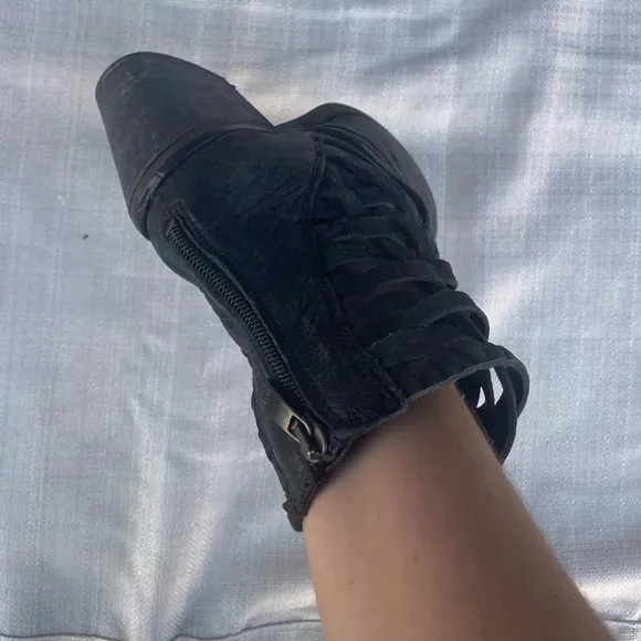 COPY - Womens Free People Braided Ankle Booties - Sz. 38 = 8