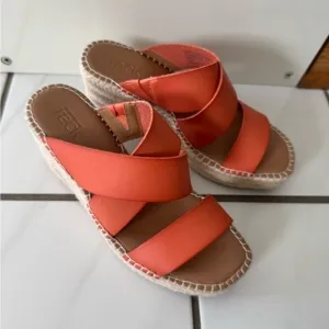 COPY - Women's Orange Wedge Sandals Nordstrom Rack size 6.5