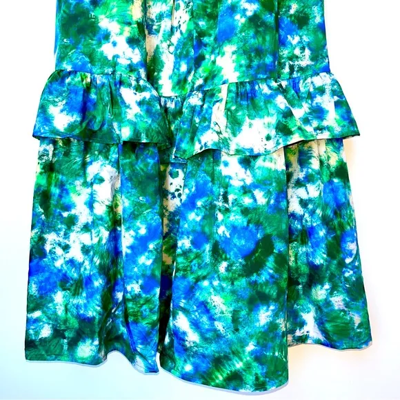 Corey Lynn Calter V-Neck Ruffle Midi Dress