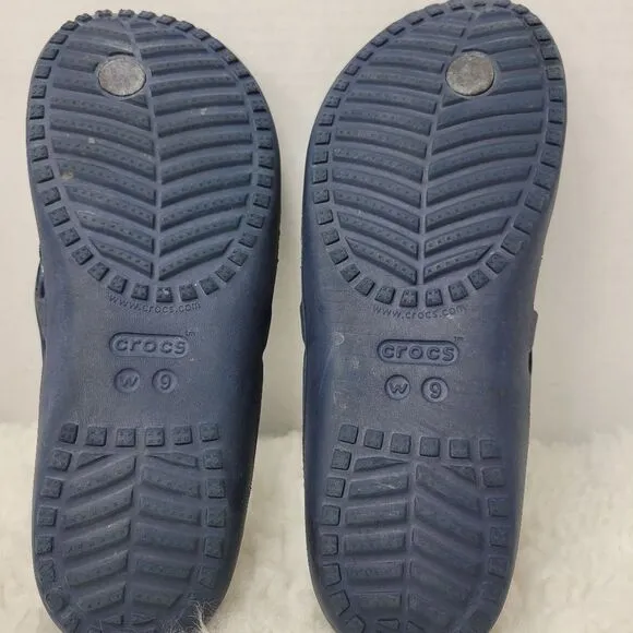 Crocs Kadee  Flip Flop Sandals Womens Size 9 Comfort Tie Dyed Blue