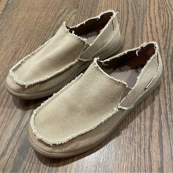 Crocs Santa Cruz Loafer Slip On Shoes Canvas  Men Size 7
