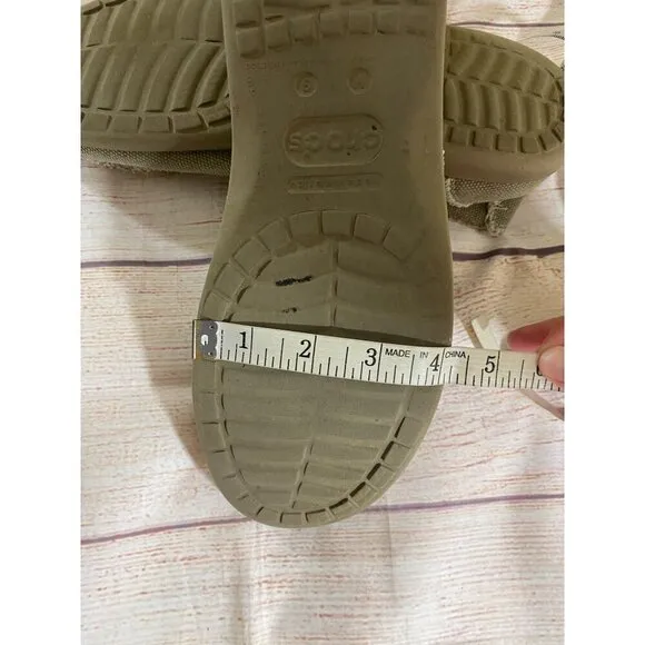 Crocs Santa Cruz Men's Canvas Slip On Shoes Loafers - 9